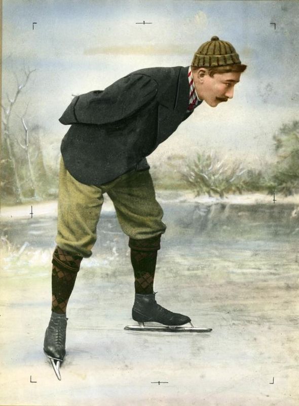Dutch skater Jaap Eden around 1890-1900 image. Click for full size.
