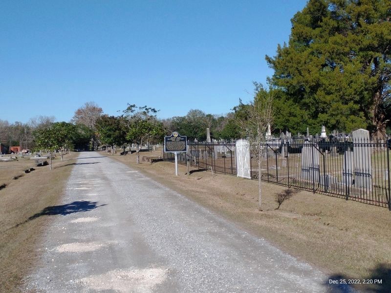 Jewish Rest Magnolia Cemetery Marker at a distance image. Click for full size.
