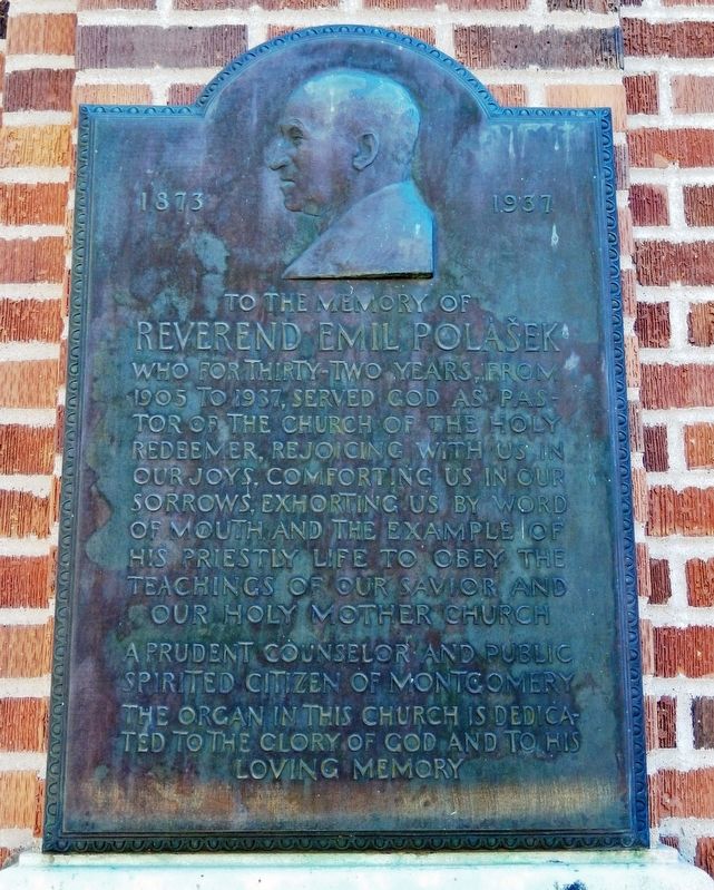 Reverend Emil Polášek Marker. Click for full size. Reverend Emil Polášek Marker image. Click for full size.