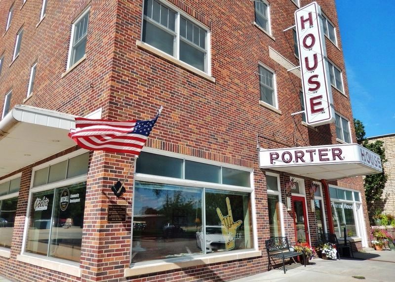 The Porter Hotel Marker. Click for full size. The Porter Hotel Marker image. Click for full size.