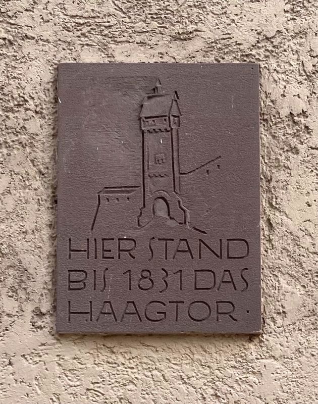 Haagtor / Haag Gate Marker. Click for full size. Haagtor / Haag Gate Marker image. Click for full size.
