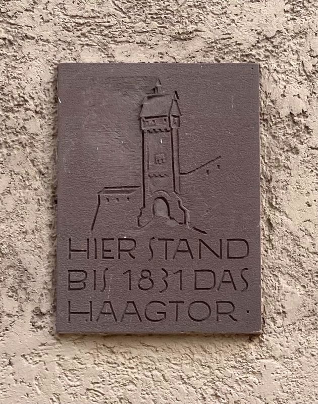 Haagtor / Haag Gate Marker image. Click for full size.