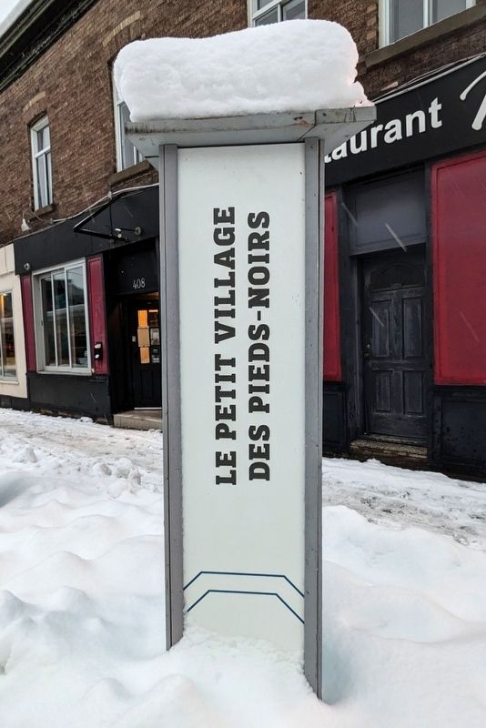 Le Petit Village Des Pieds-Noirs Marker. Click for full size. Le Petit Village Des Pieds-Noirs Marker image. Click for full size.