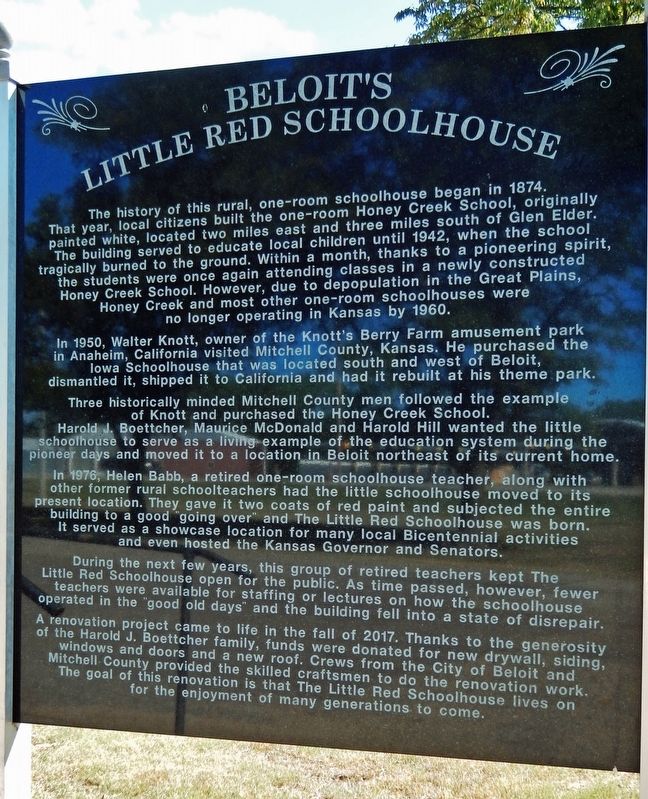 Beloit's Little Red Schoolhouse Marker. Click for full size. Beloit's Little Red Schoolhouse Marker image. Click for full size.
