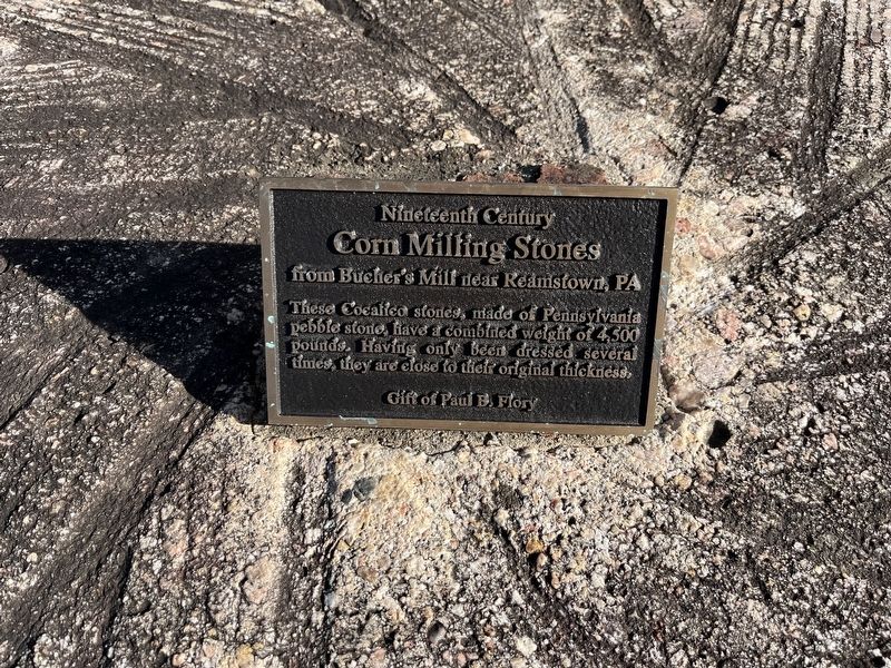 Corn Milling Stones Marker image. Click for full size.