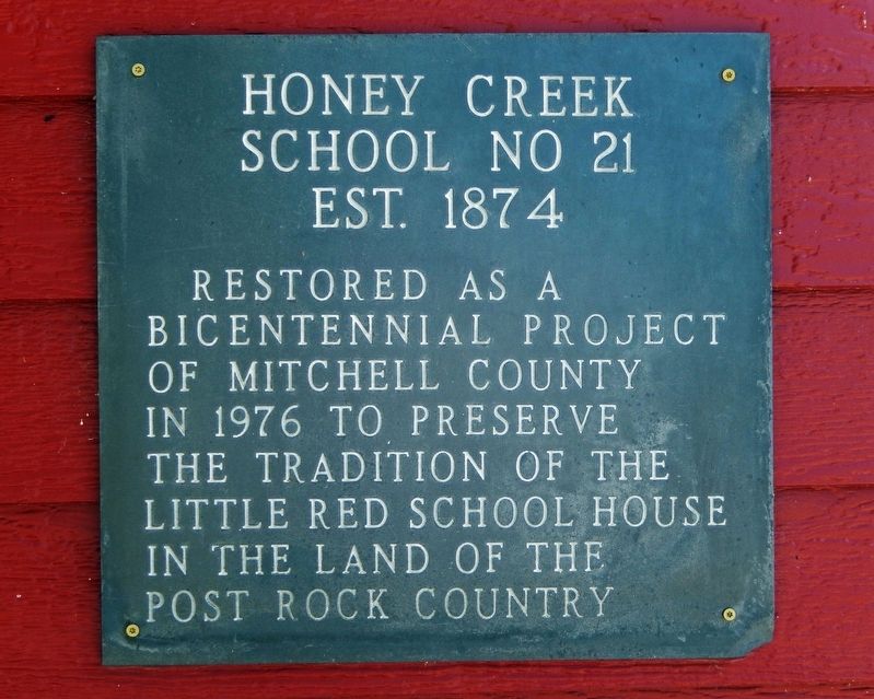 Honey Creek School No. 21 • Est. 1874 image. Click for full size.