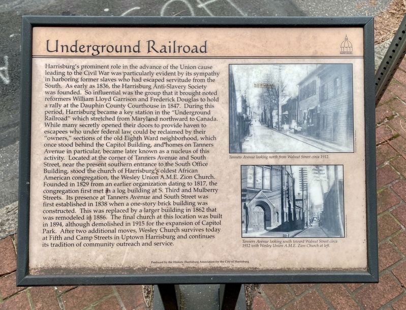 Underground Railroad Marker image. Click for full size.