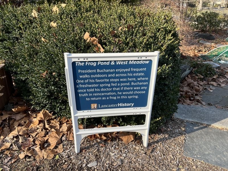 The Frog Pond & West Meadow Marker. Click for full size. The Frog Pond & West Meadow Marker image. Click for full size.