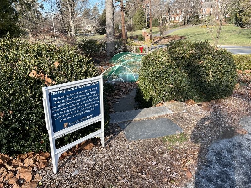 The Frog Pond & West Meadow Marker. Click for full size. The Frog Pond & West Meadow Marker image. Click for full size.
