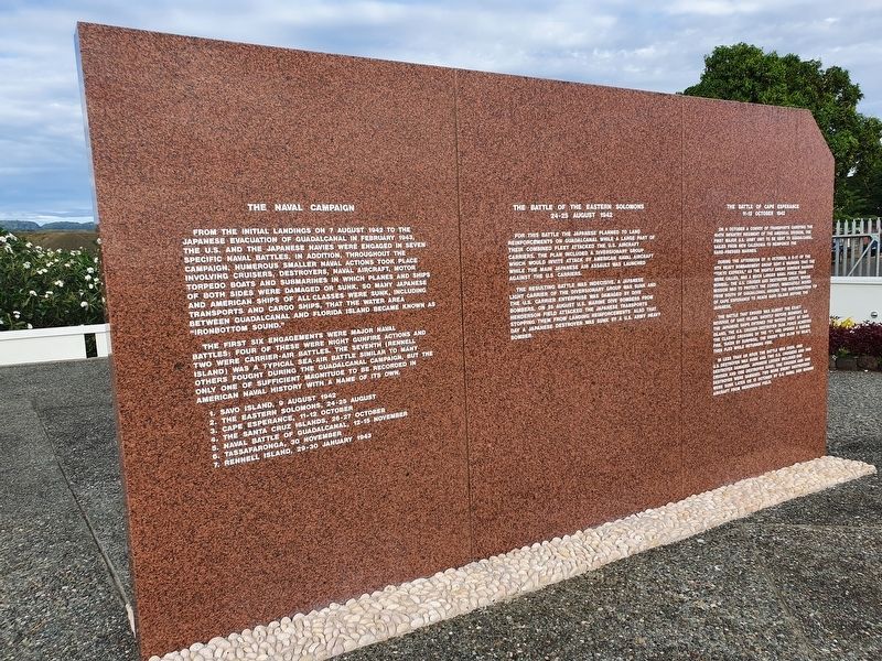 Guadalcanal American Memorial - Panel Two image. Click for full size.