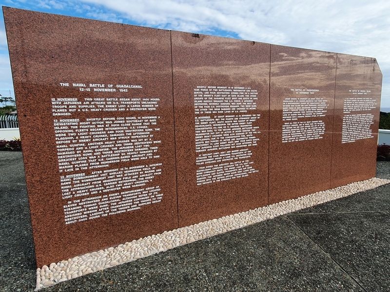 Guadalcanal American Memorial - Panel Four image. Click for full size.