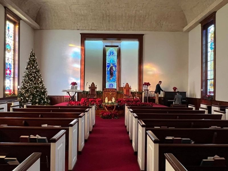 Courtland Presbyterian Church Interior image. Click for full size.