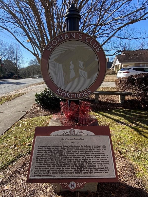 Site of Norcross Public Library Marker image. Click for full size.