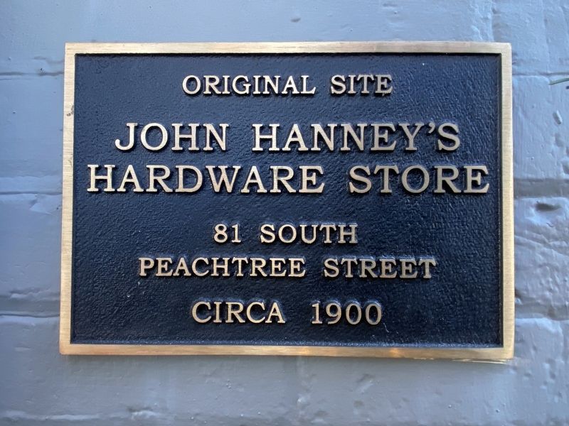 Original Site - John Hanney's Hardware Store Marker image. Click for full size.