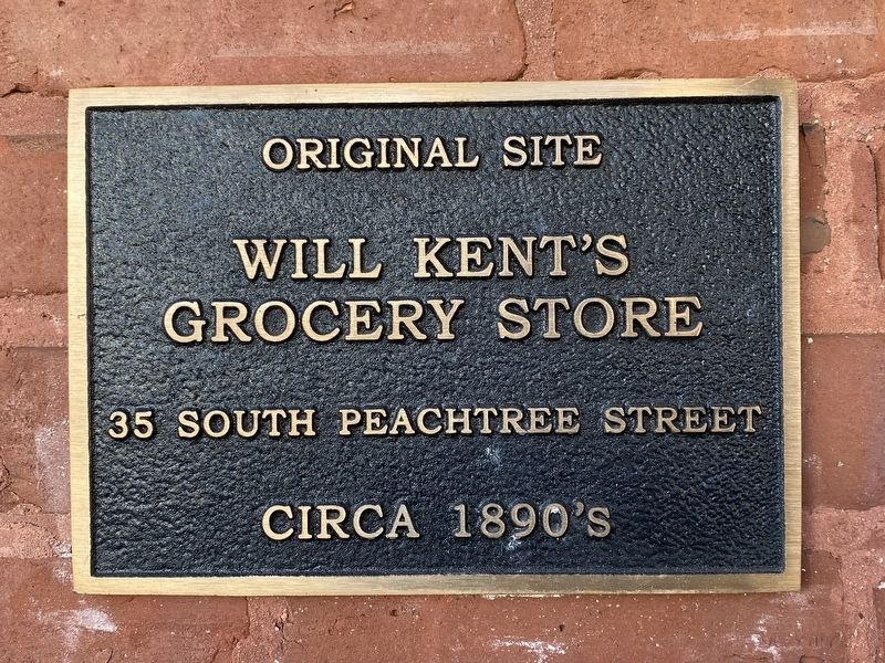 Original Site - Will Kent's Grocery Store Marker image. Click for full size.