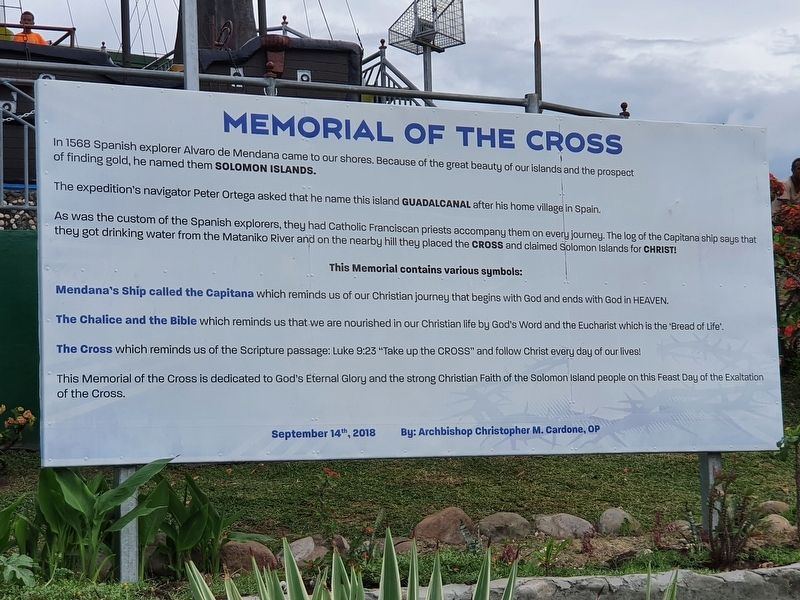 Memorial of the Cross Marker. Click for full size. Memorial of the Cross Marker image. Click for full size.
