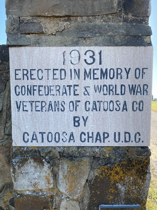 In Memory of Confederate & World War Veterans of Catoosa Co. Marker image. Click for full size.