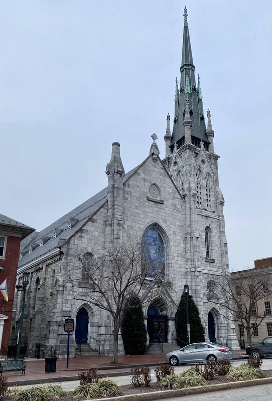 Grace Methodist Church and Marker. Click for full size. Grace Methodist Church and Marker image. Click for full size.