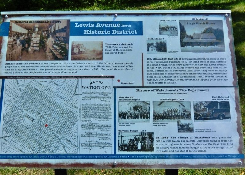 Lewis Avenue North Historic District Marker image. Click for full size.