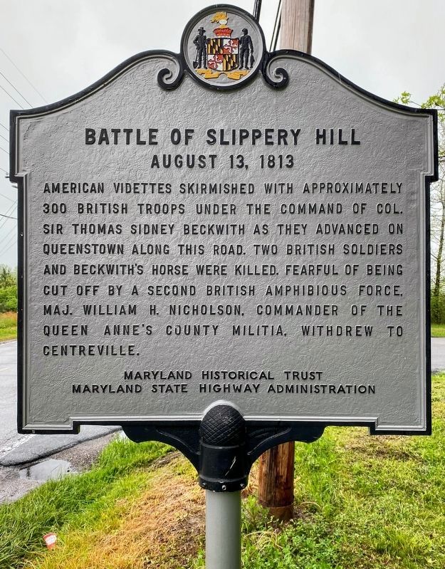 Battle of Slippery Hill Marker image. Click for full size.