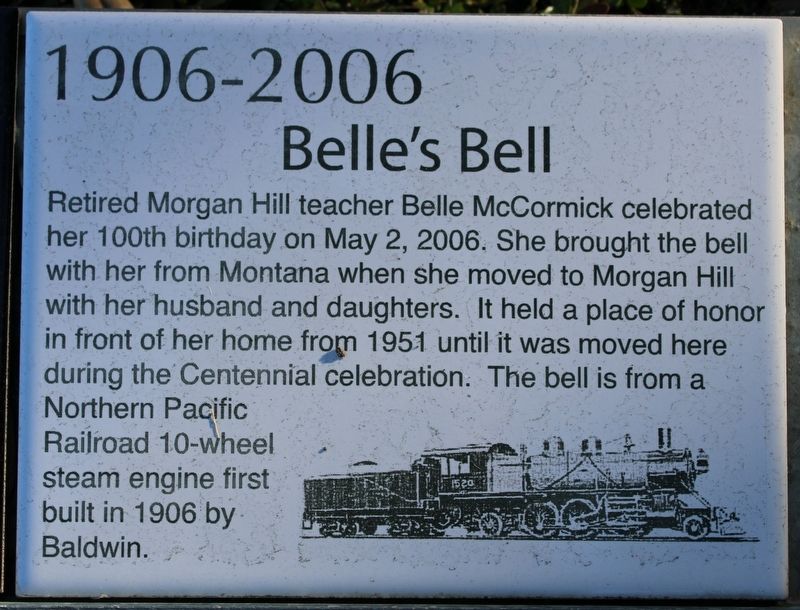 Belle's Bell Marker. Click for full size. Belle's Bell Marker image. Click for full size.
