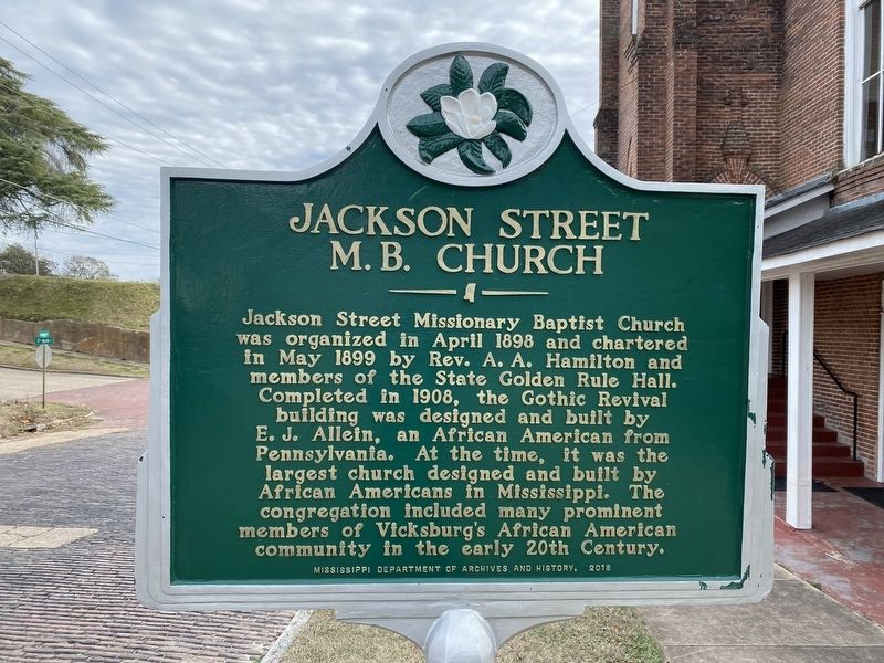 Jackson Street M.B. Church Marker image. Click for full size.