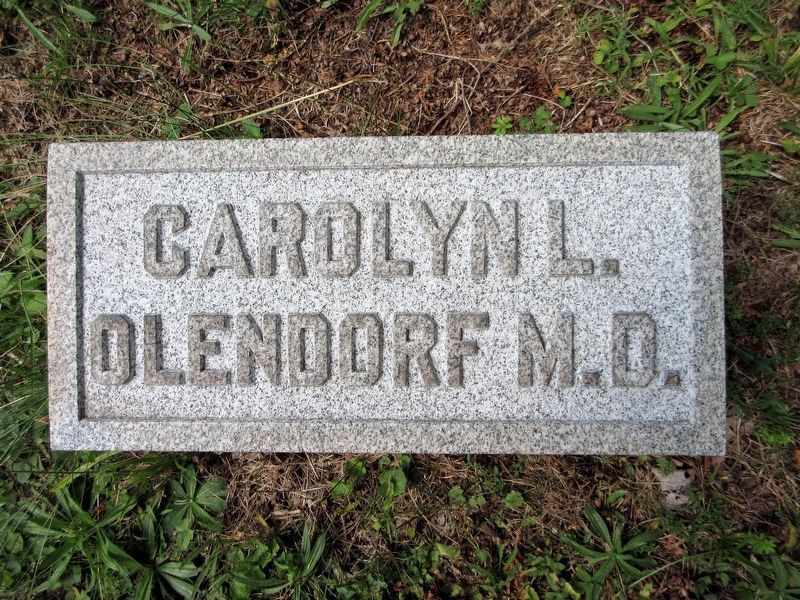 Carolyn Olendorf Marker. Click for full size. Carolyn Olendorf Marker image. Click for full size.