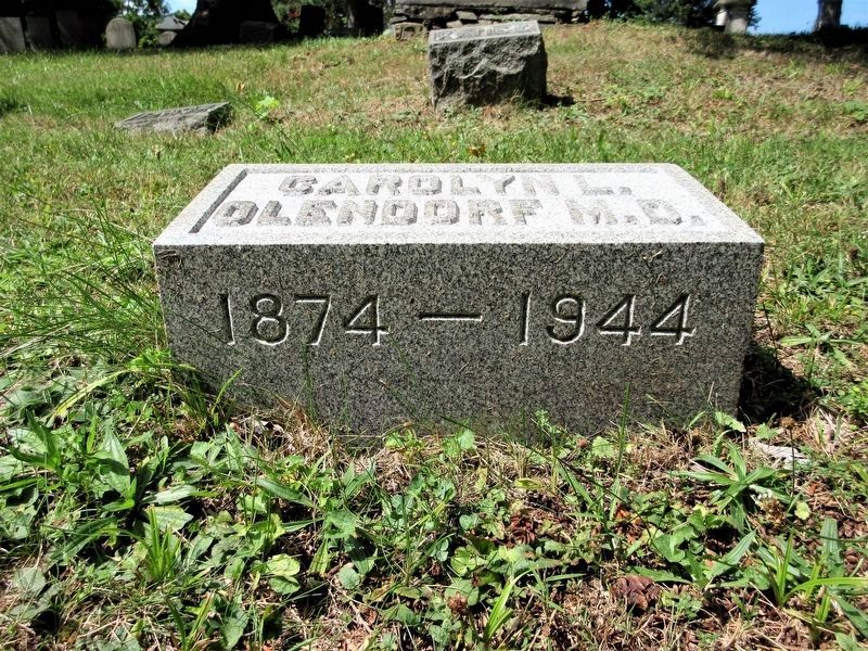 Carolyn Olendorf Marker. Click for full size. Carolyn Olendorf Marker image. Click for full size.