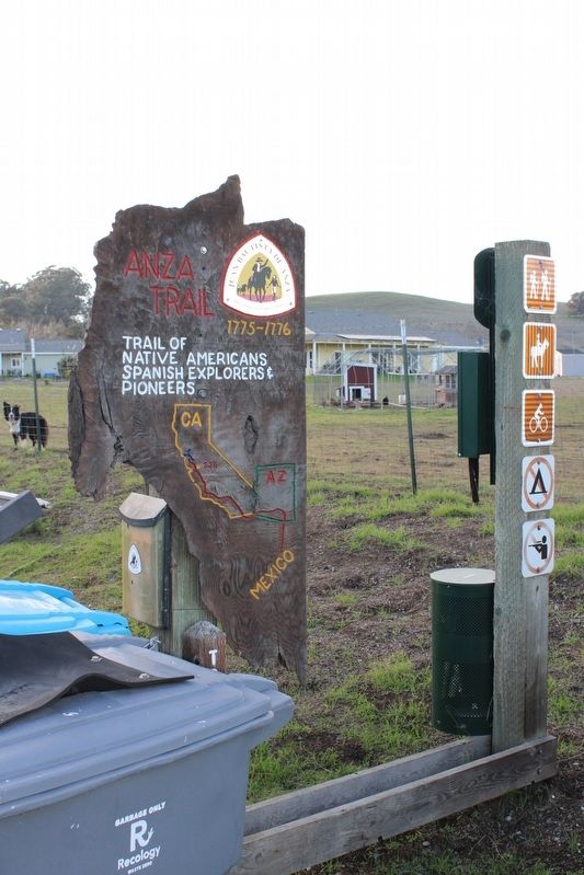 Wood de Anza Trail Marker image. Click for full size.