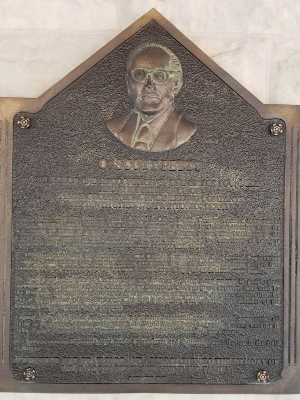 O. Scott Petty Marker. Click for full size. O. Scott Petty Marker image. Click for full size.