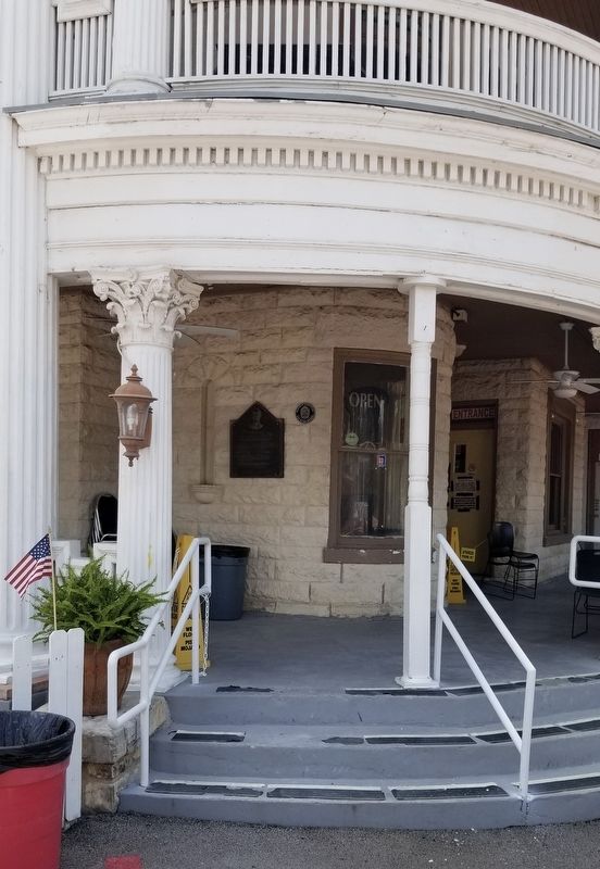 The O. Scott Petty Marker on the front porch of the historic Petty House. Click for full size. The O. Scott Petty Marker on the front porch of the historic Petty House image. Click for full size.