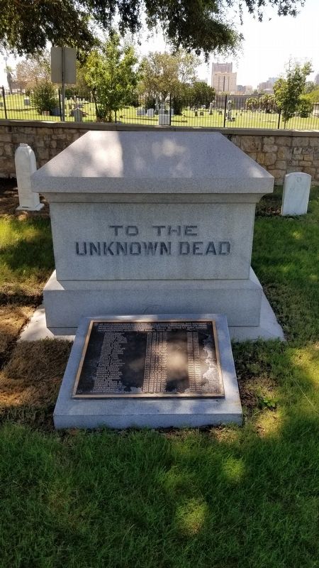 To The Unknown Dead Marker image. Click for full size.