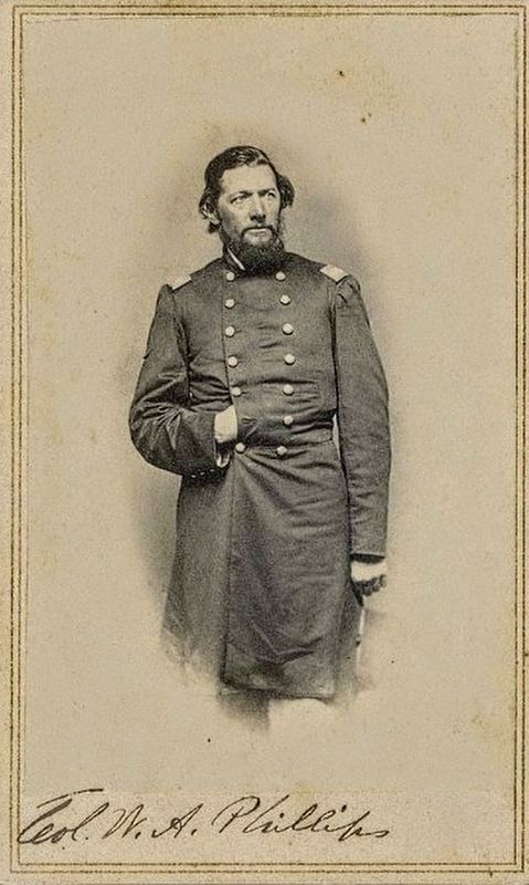 Col. William Addison Phillips Marker image. Click for full size.