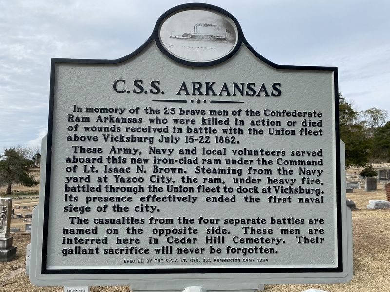 C.S.S. Arkansas Marker image. Click for full size.