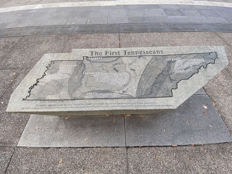 The First Tennesseans Marker image. Click for full size.