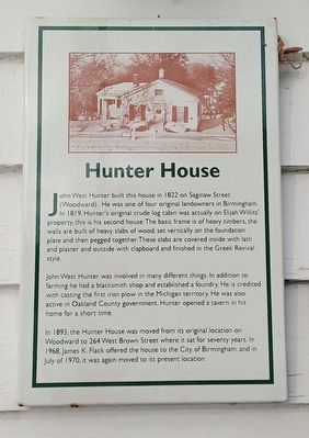 Hunter House Marker image. Click for full size.