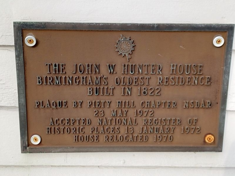 The John W. Hunter House Marker. Click for full size. The John W. Hunter House Marker image. Click for full size.