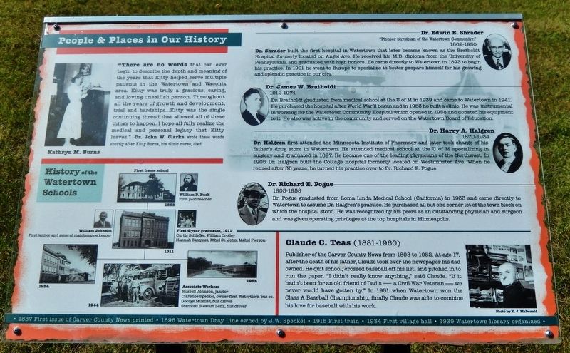 People & Places in Our History Marker image. Click for full size.