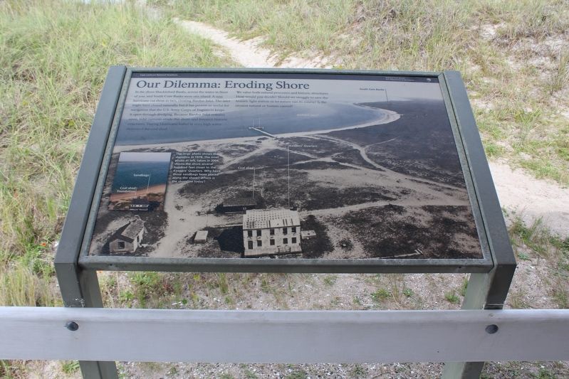 Our Dilemma: Eroding Shore Marker. Click for full size. Our Dilemma: Eroding Shore Marker image. Click for full size.