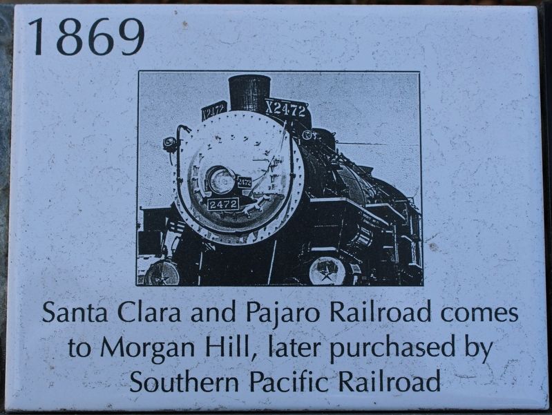 Santa Clara and Pajaro Railroad Marker image. Click for full size.
