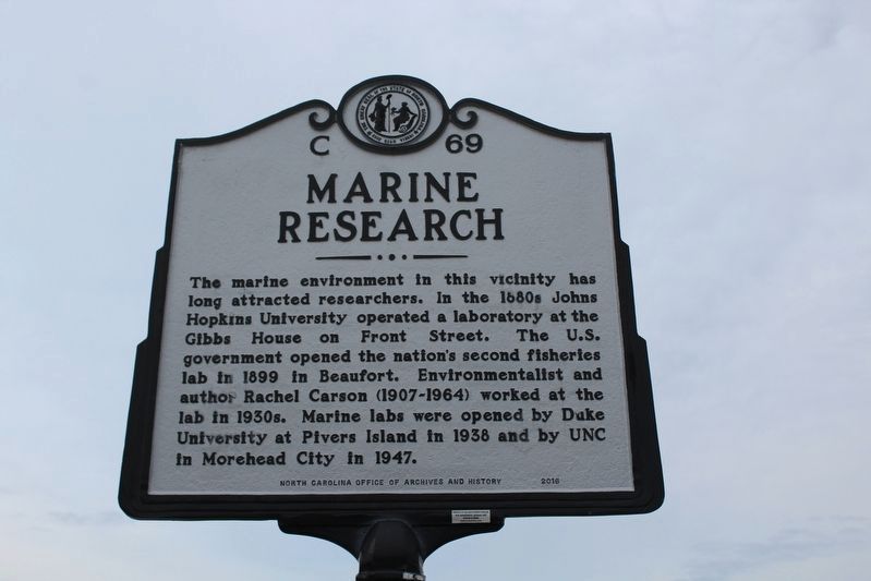 Marine Research Marker. Click for full size. Marine Research Marker image. Click for full size.