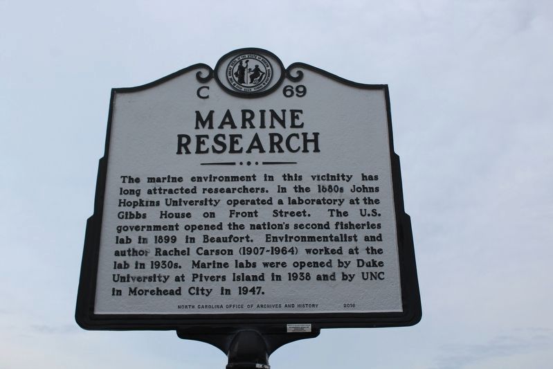 Marine Research Marker image. Click for full size.