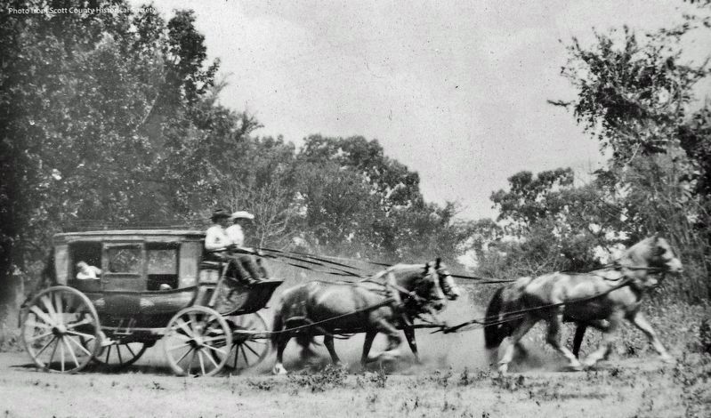 Marker detail: 4-Horse Stagecoach. Click for full size. Marker detail: 4-Horse Stagecoach image. Click for full size.