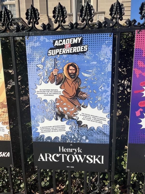 Henryk Arctowski Marker. Click for full size. Henryk Arctowski Marker image. Click for full size.
