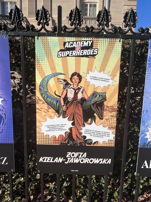 Zofia Kielan-Jaworowska Marker. Click for full size. Zofia Kielan-Jaworowska Marker image. Click for full size.