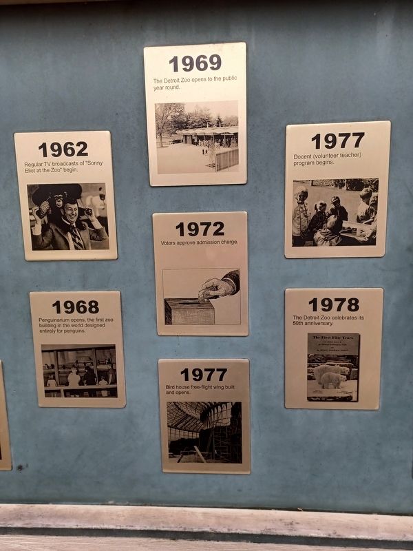 The History of the Detroit Zoo Marker (1962-1978). Click for full size. The History of the Detroit Zoo Marker (1962-1978) image. Click for full size.