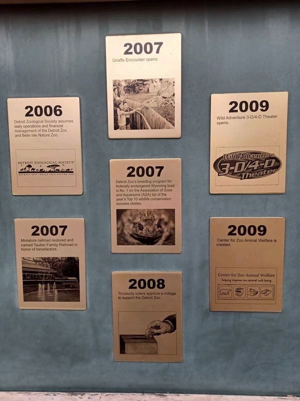 The History of the Detroit Zoo Marker (2006-2009) image. Click for full size.