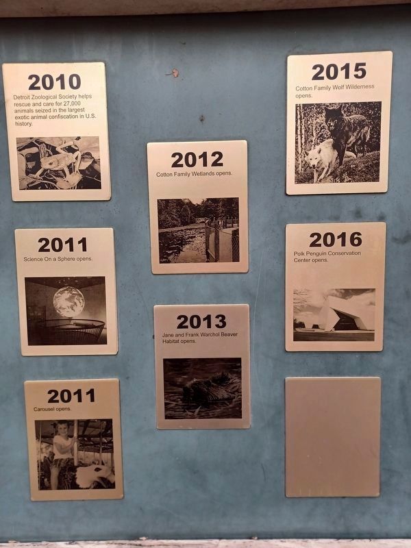 The History of the Detroit Zoo Marker (2010-2016) image. Click for full size.