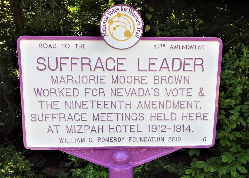Suffrage Leader Marker image. Click for full size.