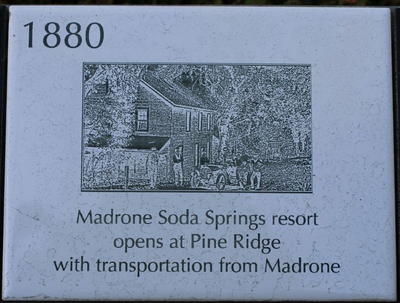 Madrone Soda Springs Marker image. Click for full size.